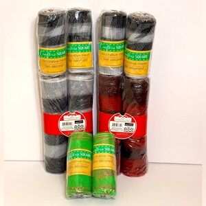 Bundle of Christmas holiday deco mesh NEW